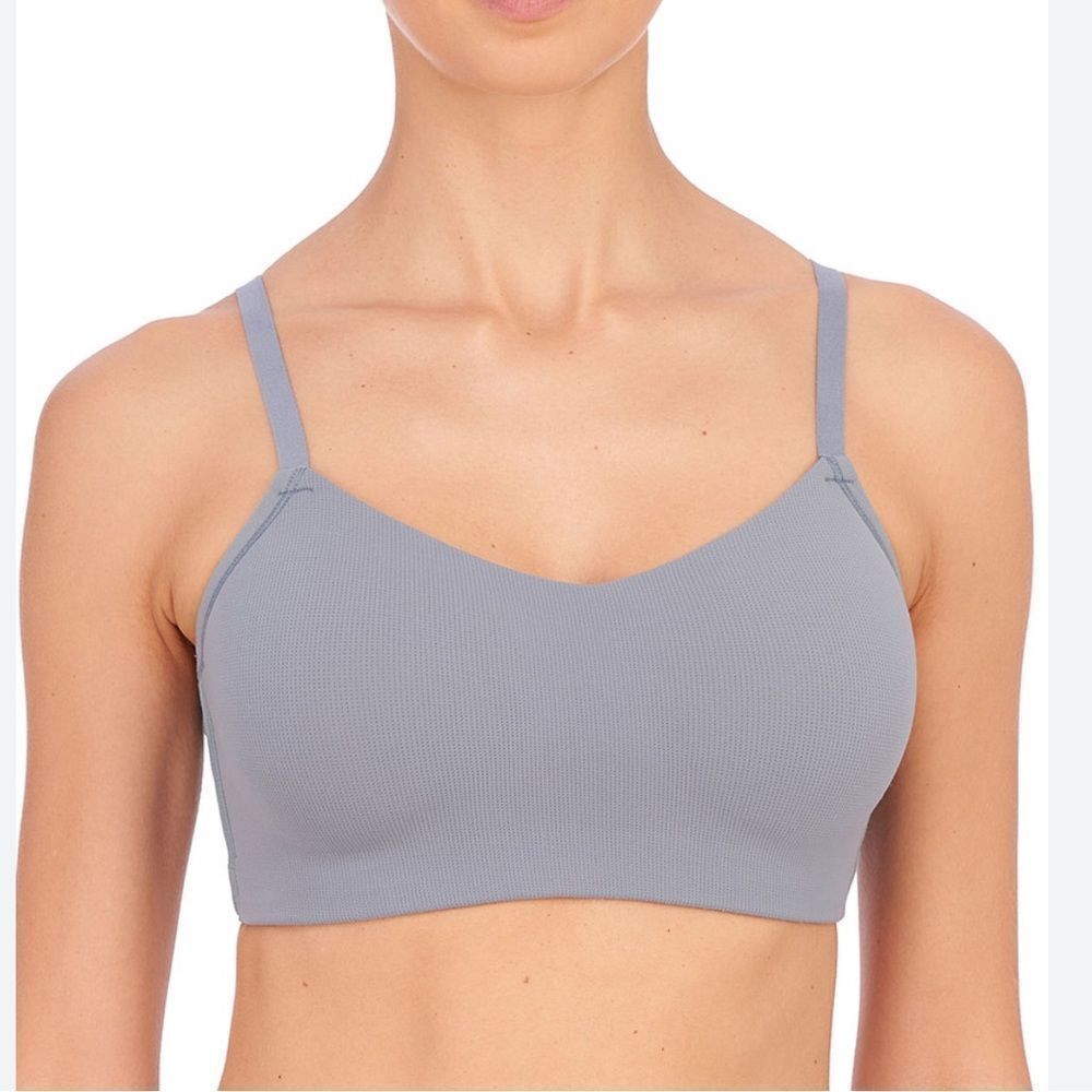 Natori limitless convertible contour wireless sportsbra in gray 34D